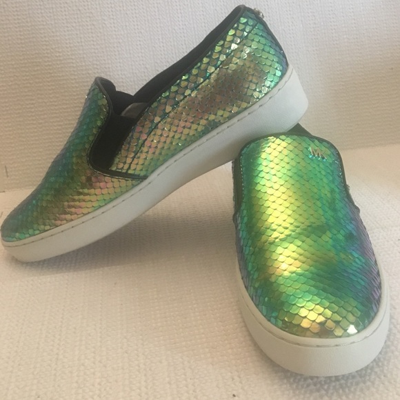 michael kors iridescent sneakers